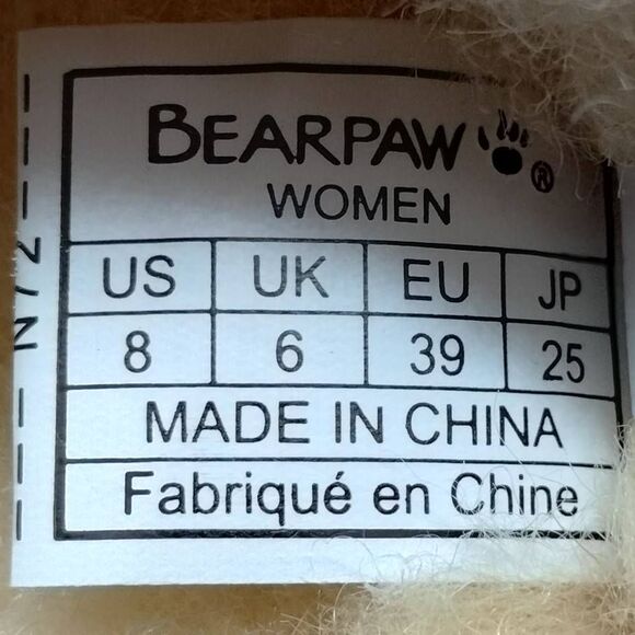 Bearpaw Puffy Scruff Wool Lined Slippers Womens Size 8 Pink Casual Cushioned - Picture 9 of 9